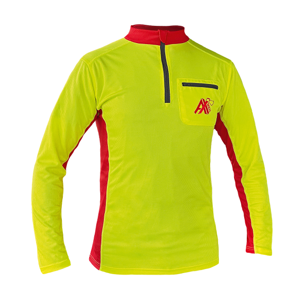 AX-MEN Funktionsshirt langarm gelb/rot
