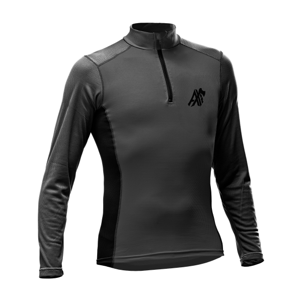AX-MEN Funktionsshirt langarm, grau/grau