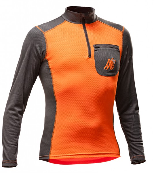 AX-MEN Funktionsshirt langarm orange/grau