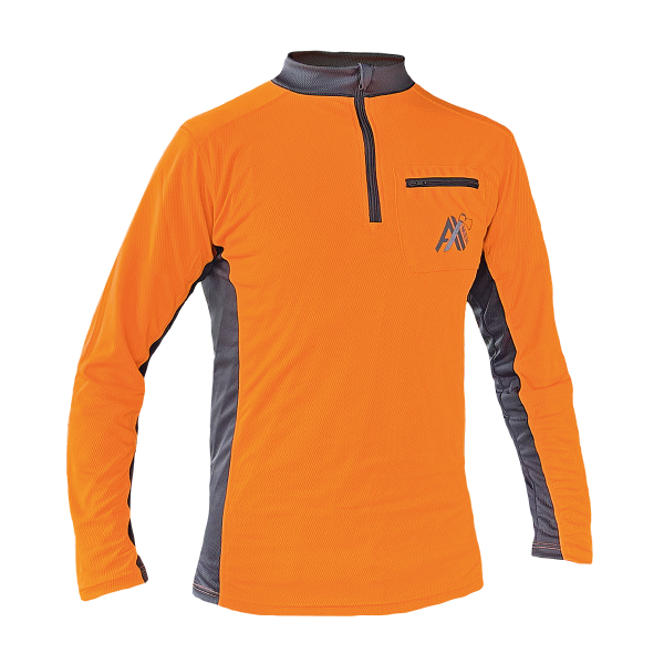 AX-MEN Funktionsshirt langarm orange/grau