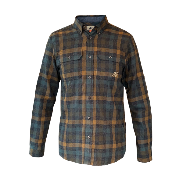 AX-MEN Flanellhemd Logger, grün/bunt