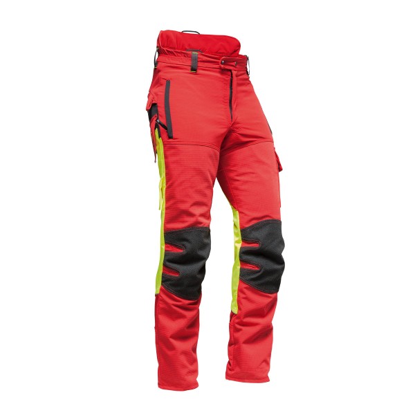 AX-MEN Schnittschutzhose Ripstop EVO, rot