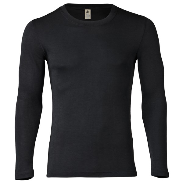 AX-MEN Herren Merino-Unterhemd, schwarz